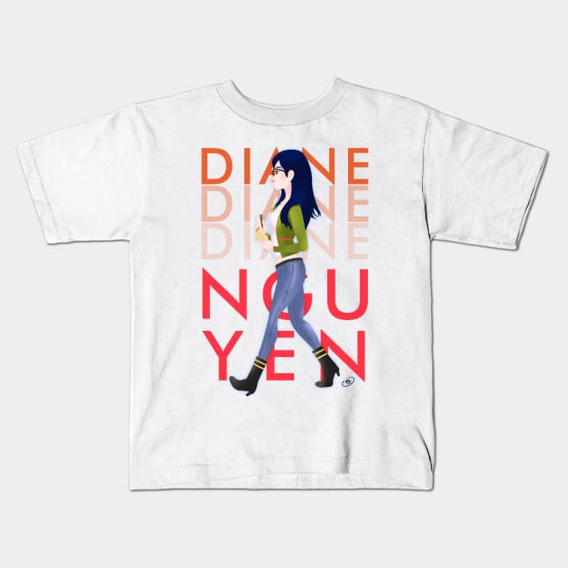 Diane Nguyen: BoJack Horseman Kids T-Shirt by maxgunner44